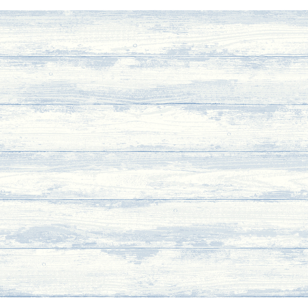 Picture of Truro Light Blue Weathered Shiplap Wallpaper
