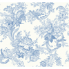 Picture of Carmel Light Blue Baroque Florals Wallpaper