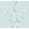 Picture of Monterey Sky Blue Floral Branch Wallpaper