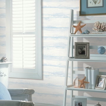 Show details for Truro Grey Weathered Shiplap Wallpaper