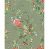 Picture of Floris Olive Woodland Floral Wallpaper