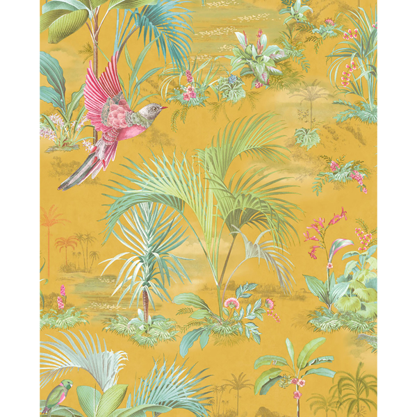Picture of Calliope Yellow Palm Scenes Wallpaper