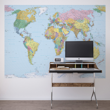 Show details for World Map Wall Mural