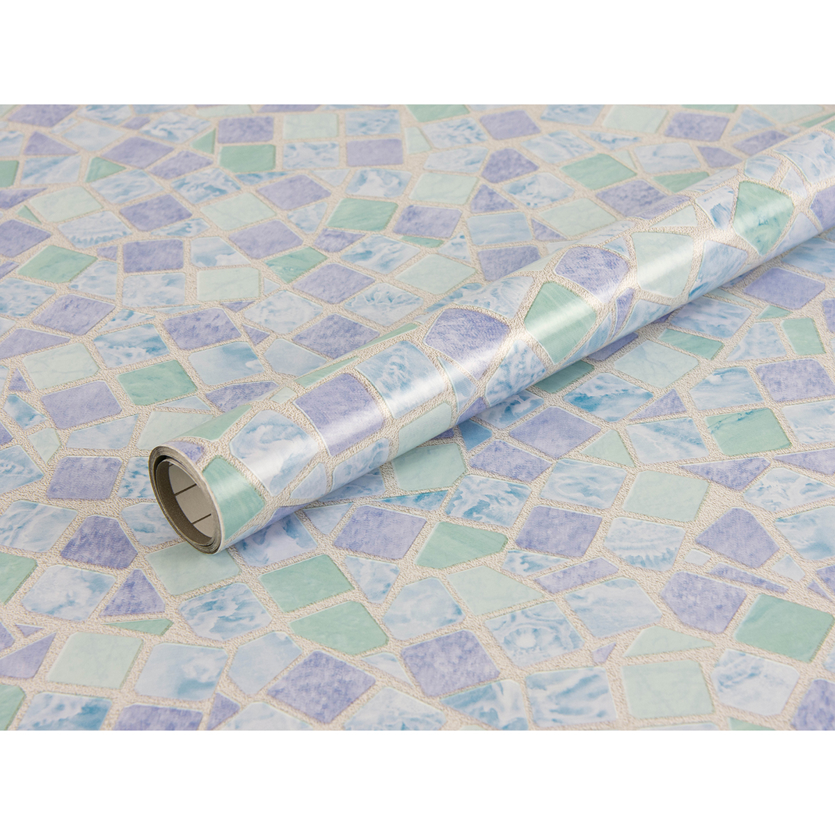 FAB10200 Mosaic Blue Adhesive Film by Fablon