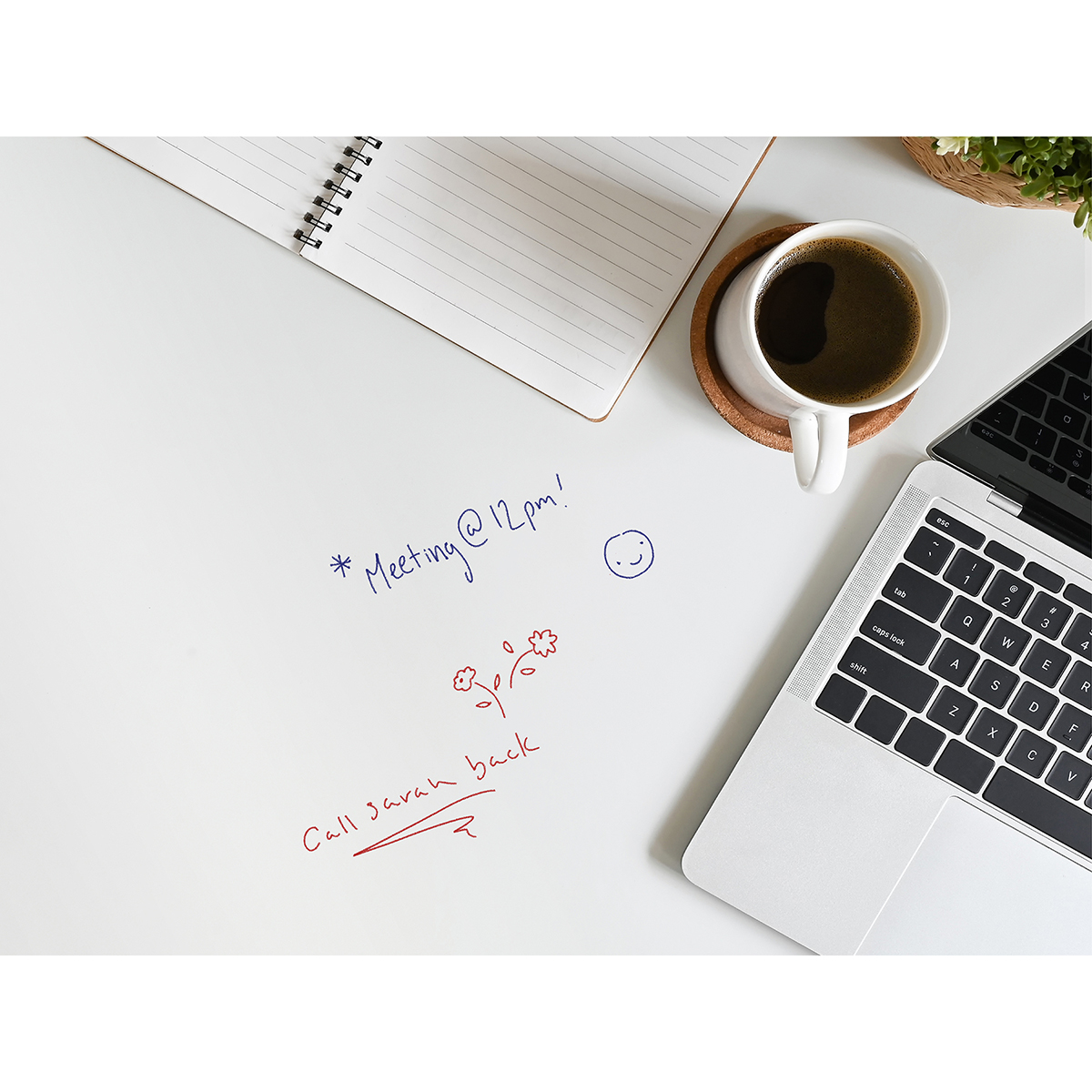 FAB11946 Whiteboard Self Adhesive Film by Fablon