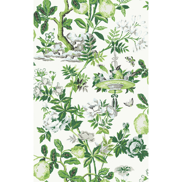 Show details for Verdance Shantung Garden Scalamandre Self Adhesive Wallpaper