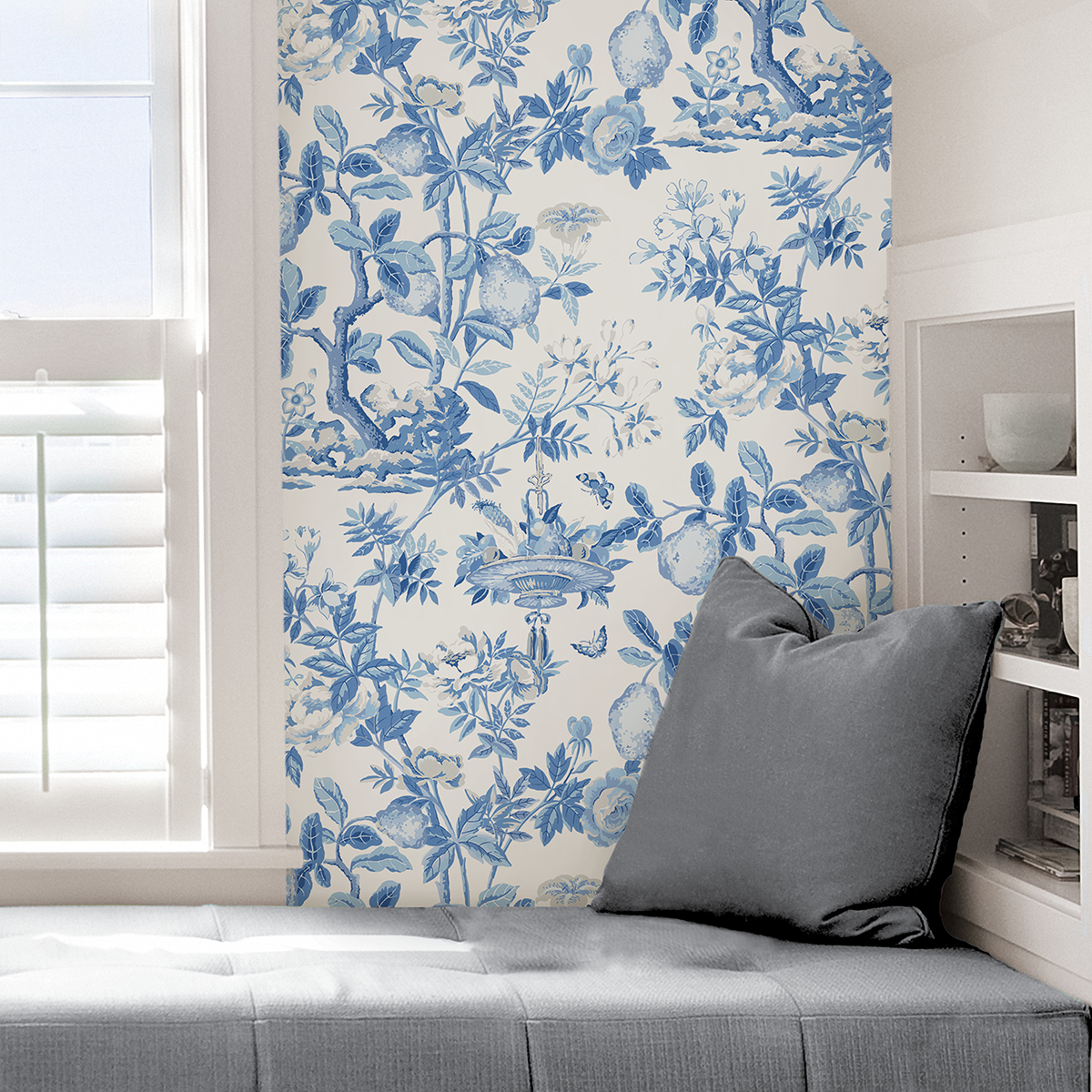 SCS3842 - Delft Shantung Garden Scalamandre Self Adhesive Wallpaper ...