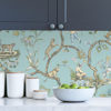Picture of Robin Egg Chinoise Exotique Scalamandre Self Adhesive Wallpaper
