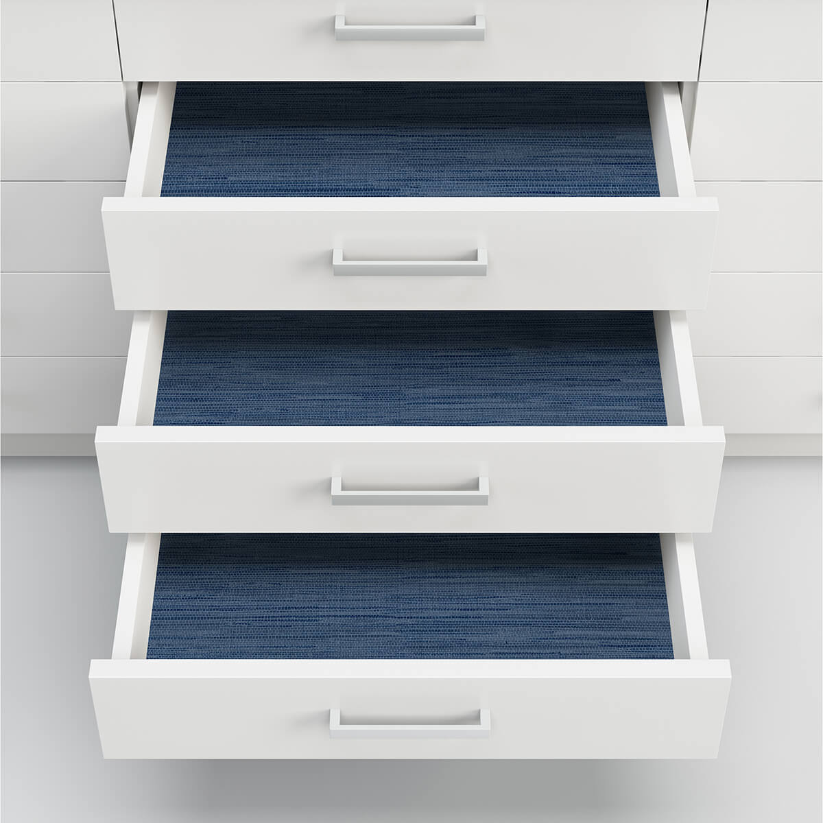 NHS3837 Avery Weave Navy Peel and Stick Wallpaper by InHome