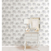 Picture of Gray Elephant Parade Peel And Stick Wallpaper