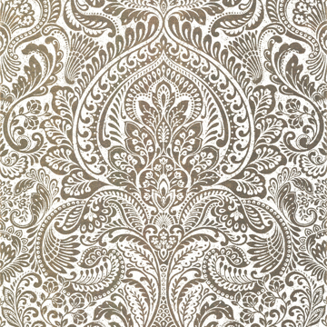 Show details for Artemis Gold Floral Damask Wallpaper