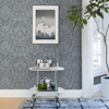 Picture of Artemis Sapphire Floral Damask Wallpaper