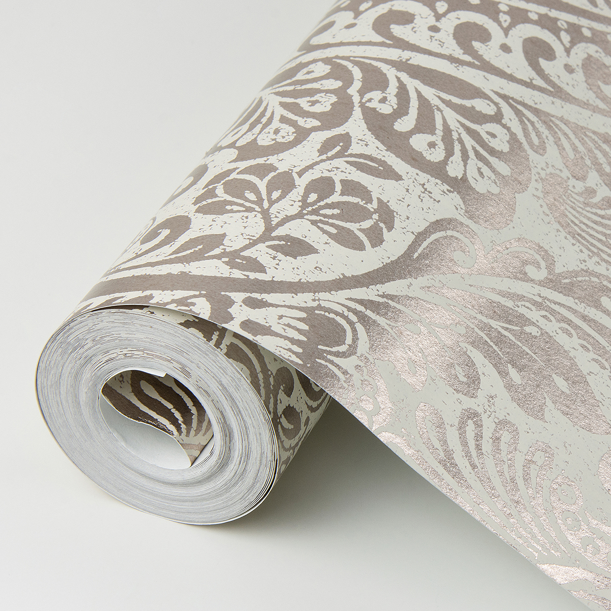401986445 Artemis Rose Gold Floral Damask Wallpaper by AStreet Prints
