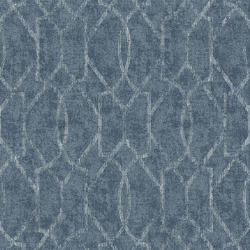 Show details for Ziva Blue Trellis Wallpaper