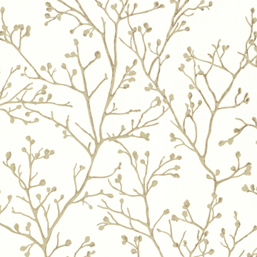 Show details for Koura Cream Budding Branches Wallpaper