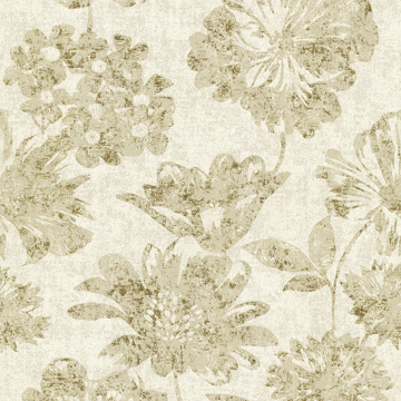 Show details for Kala Gold Floral Wallpaper