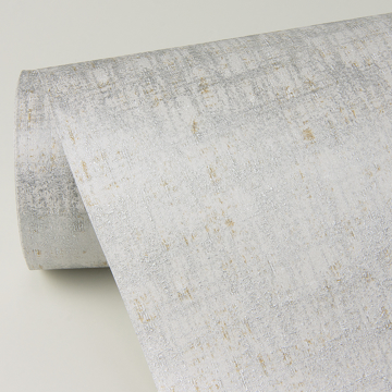 Show details for Zeke Silver Imitation Fabric Wallpaper