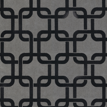 Picture of Waldorf Charcoal Flocked Links Wallpaper