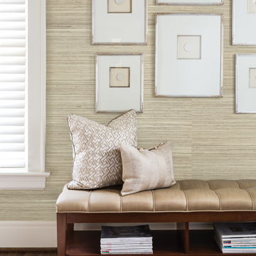 Show details for Changzou Beige Grasscloth Wallpaper