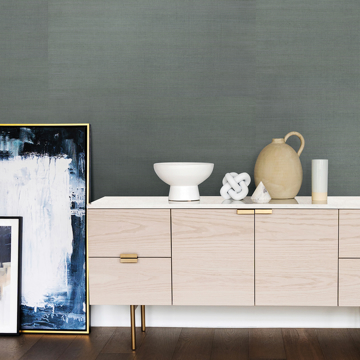 Show details for Zhejiang Aquamarine Grasscloth Wallpaper