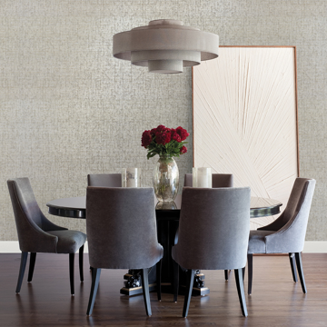 Show details for Kongur Silver Grasscloth Wallpaper
