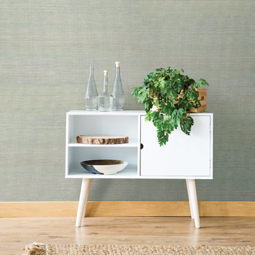 Show details for Samai Aquamarine Grasscloth Wallpaper