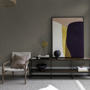 Show details for Gaoyou Taupe Paper Weave Wallpaper