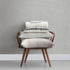 Picture of In the Loop Grey Faux Grasscloth Wallpaper