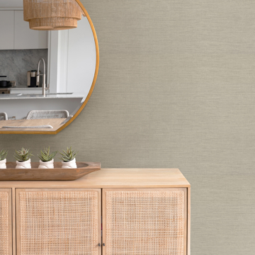 Show details for Essence Beige Linen Texture Wallpaper