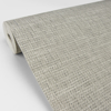 Picture of In the Loop Neutral Faux Grasscloth Wallpaper