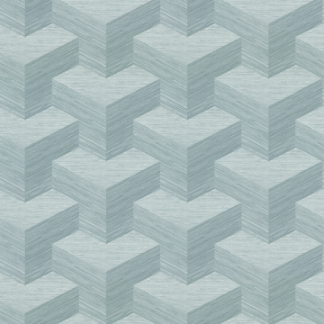 Picture of Y Knot Turquoise Geometric Texture Wallpaper