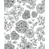 Picture of Ada Black Floral Wallpaper