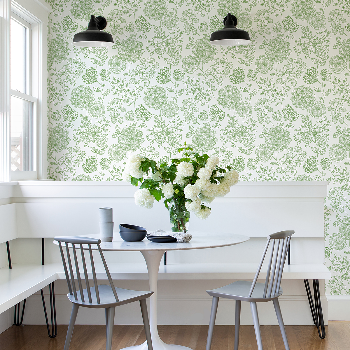 2975-26204 - Ada Green Floral Wallpaper - by A-Street Prints