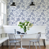 Picture of Ada Blue Floral Wallpaper