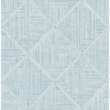 Picture of Cade Teal Geometric Wallpaper
