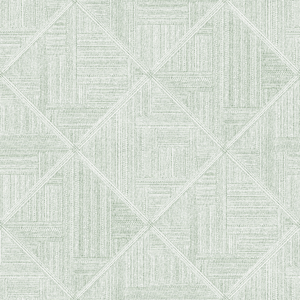 Picture of Cade Green Geometric Wallpaper