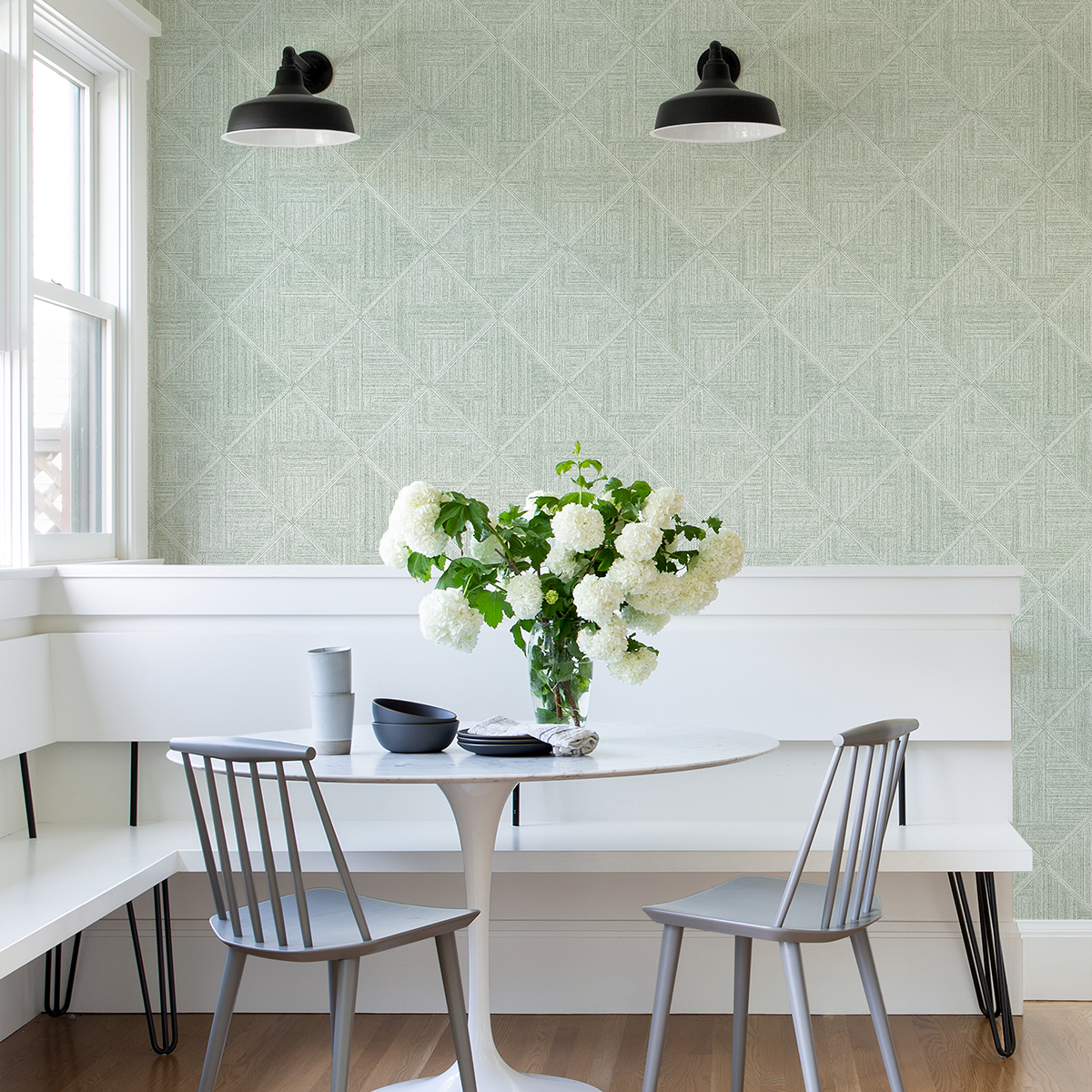 2975-26211 - Cade Green Geometric Wallpaper - by A-Street Prints