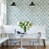 Picture of Demi Teal Distressed Wallpaper