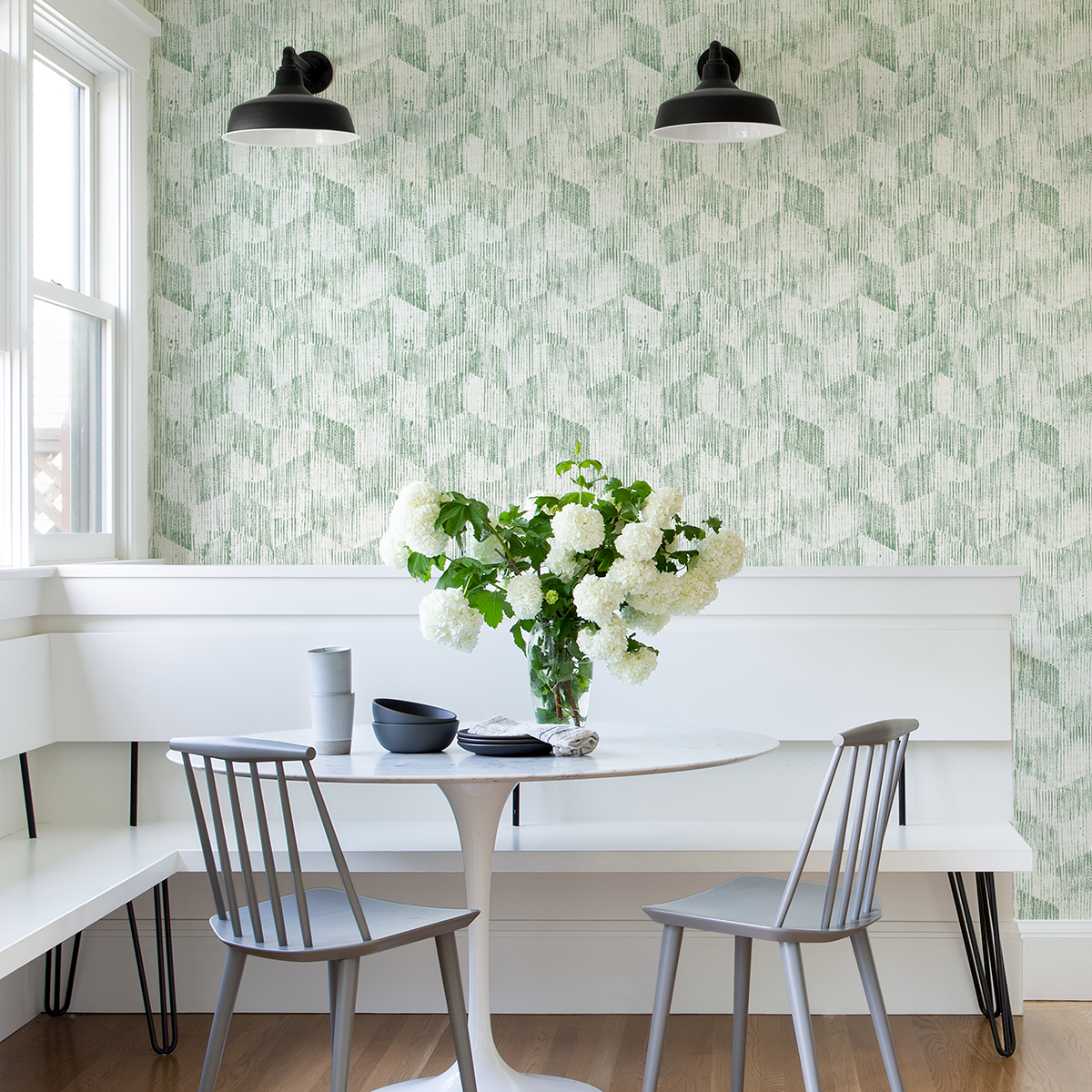 2975-26214 - Demi Green Distressed Wallpaper - by A-Street Prints