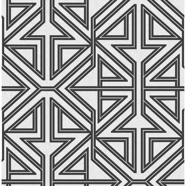 Picture of Kachel Black Geometric Wallpaper