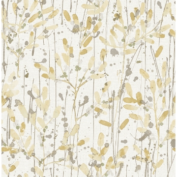 Picture of Leandra Yellow Floral Trail Wallpaper