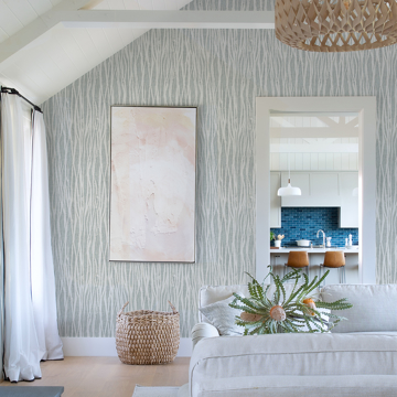 Show details for Nazar Light Grey Stripe Wallpaper