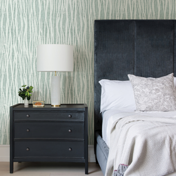 Show details for Nazar Green Stripe Wallpaper