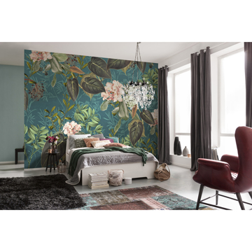 Show details for Teal Tropic Wall Mural