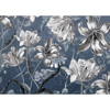 Picture of Silver Florals Wall Mural