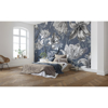 Picture of Silver Florals Wall Mural