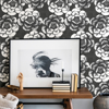 Picture of Charcoal Ronette Peel and Stick Wallpaper
