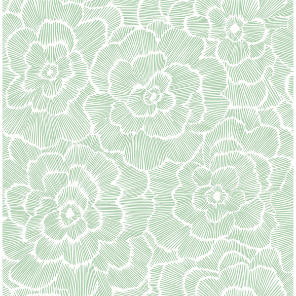 Picture of Green Saraya Peel and Stick Wallpaper