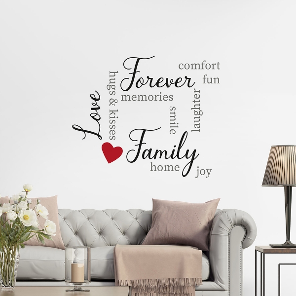 Picture of Family Wall Quote Decals