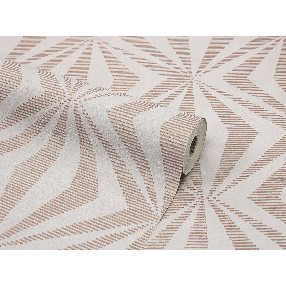 M1559 Precision Rose Gold Diamond Geo Wallpaper by Fine Décor